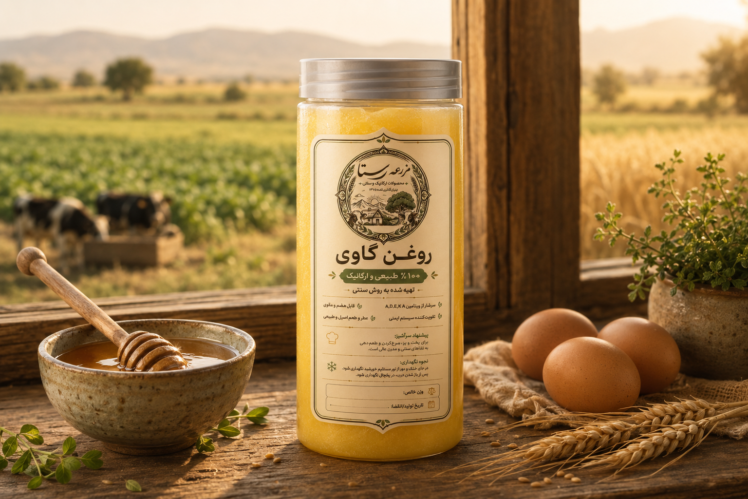 روغن حیوانی مزرعه رستا